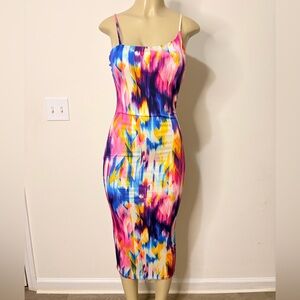 Art Work Midi Dress